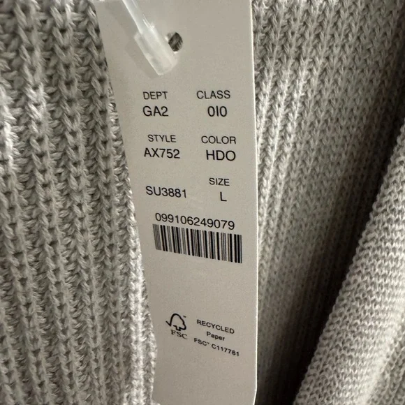 J. Crew Women's Oversized Cotton/Cashmere Cardigan - Picture 3 of 6